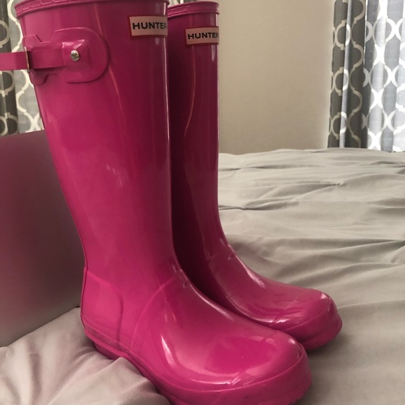 Hunter Rain Boots-Fusia Pink - Picture 2 of 13